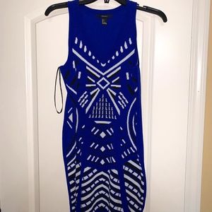 Royal Blue Fitted Dress